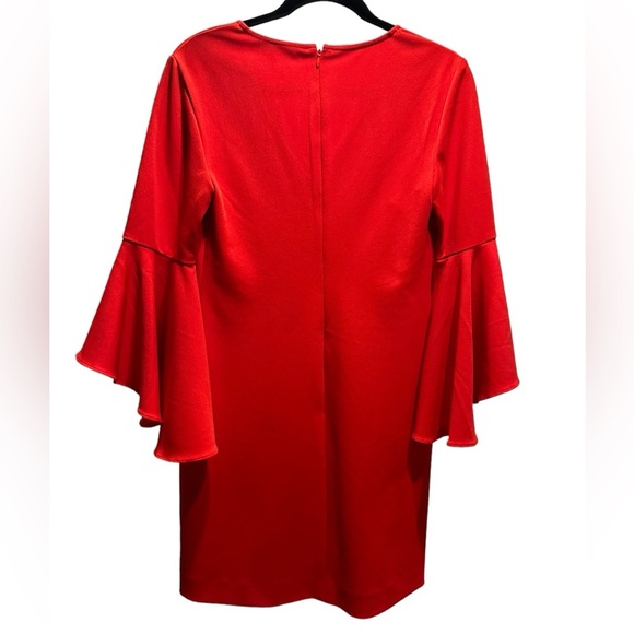 Trina Turk Women's Ruffle Flounce Sleeve Dress size 0 - Picture 6 of 12